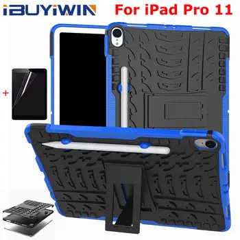 

iBuyiWin Shockproof Silicone Case for iPad Pro 11 2018 Tablet Funda Capa Cover for iPad Pro 11" With Adjustable kickstand+Gifts