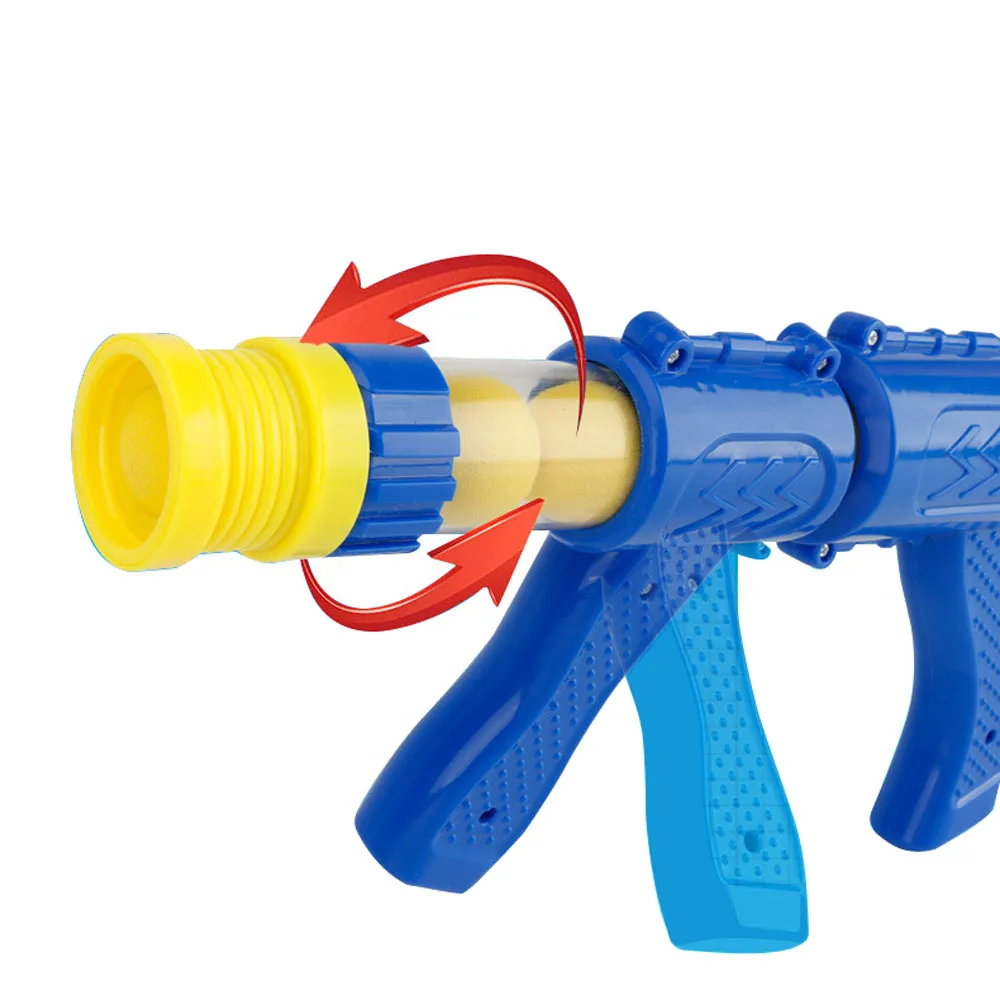 Outdoor Children Interactive Shooting Gun EVA Soft Bullet Air Powered Aerodynamic Gun Desktop Indoor Shoot Game for Kids 3