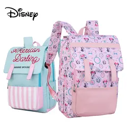 Disney пеленка сумка рюкзак Детская сумка для беременных Минни Микки большая емкость путешествия Оксфорд Кормление ребенка сумка для мамочек