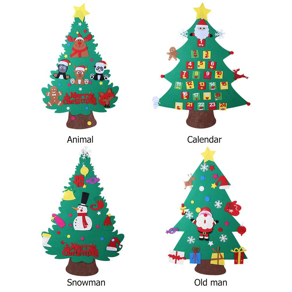 Войлок Рождественская елка Набор с орнаментом Рождественский подарок дверной Настенный декор