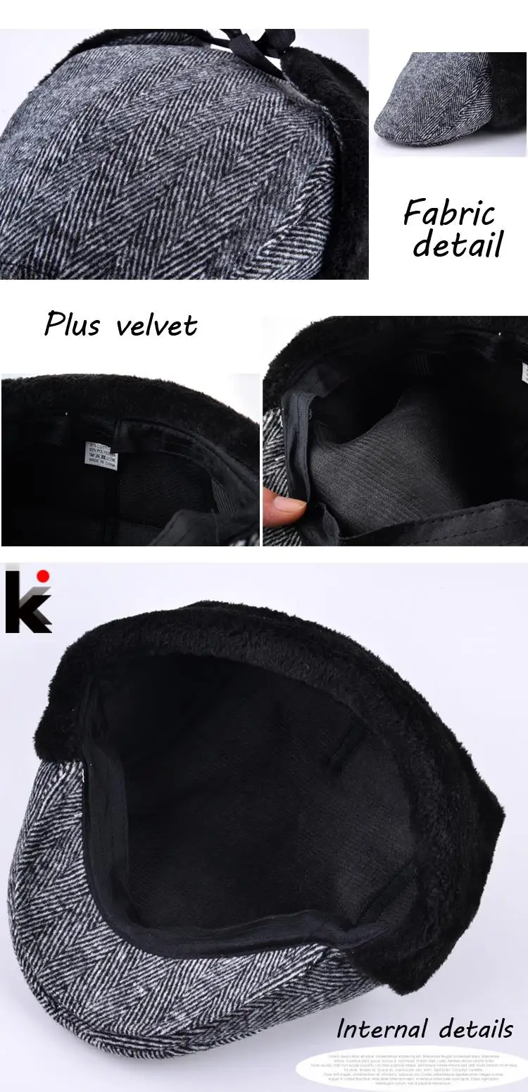 Новинка 2018 года Ман изменение версия бомбер кепки берет шляпа с ушками теплые зимние шапки для мужчин можно сложить фуражки S boina masculina