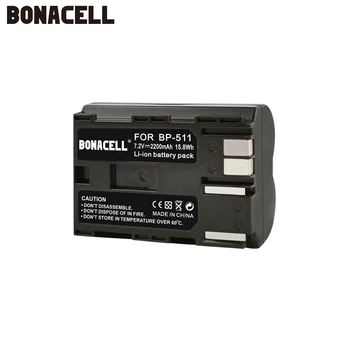 

Bonacell 2200mAh BP-511 BP-511A BP 511A for Camera Battery BP511 BP 511 For Canon EOS 40D 300D 5D 20D 30D 50D 10D G690 90IS