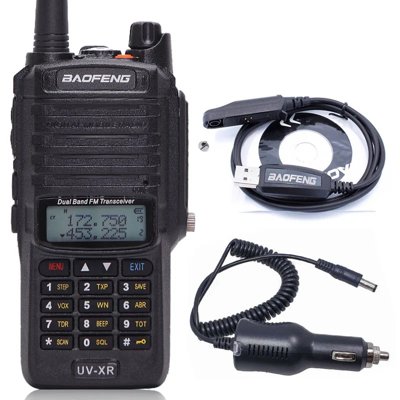 Baofeng UV-XR 10 Вт радио двухдиапазонный cb радио IP67 Водонепроницаемый Мощный Walkie Talkie 10 км дальность двухстороннее радио для охоты - Цвет: add as photo show