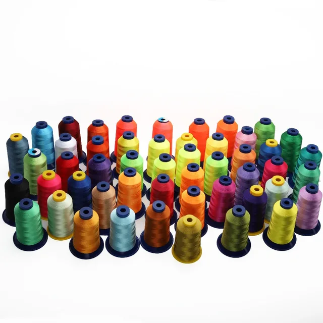 Buy 40WT Polyester Embroidery Machine Thread 120D/2 4000M Filament Thread 60