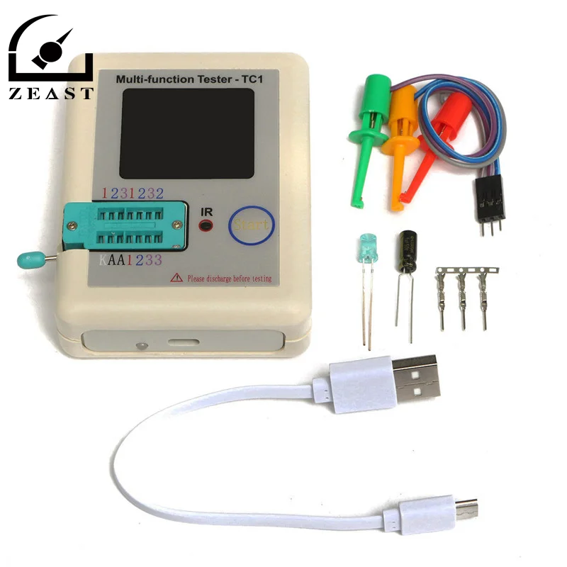 

Transistor Tester 3.5 Inch TFT Screen Diode Triode Capacitance Meter Testing Equipment Durable Quality