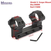 Mizugiwa охотничий 25,4 мм двойной прицел кольца выше крепление для кольцо ласточкин хвост 11 мм Вивер рейка охотничий прицел Caza аксессуары