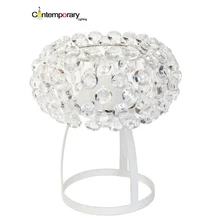 Прозрачный золотой желтый реплики настольная лампа акриловые шар света таблицы для настольной лампы современный простой Стиль исследование чердак спальня