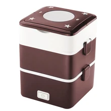 FREESHIPING 200 watt power, AC220-240V 50-60Hz, 2L kapazität mini reiskocher, heizung lunch, elektrische heizung lunchbox