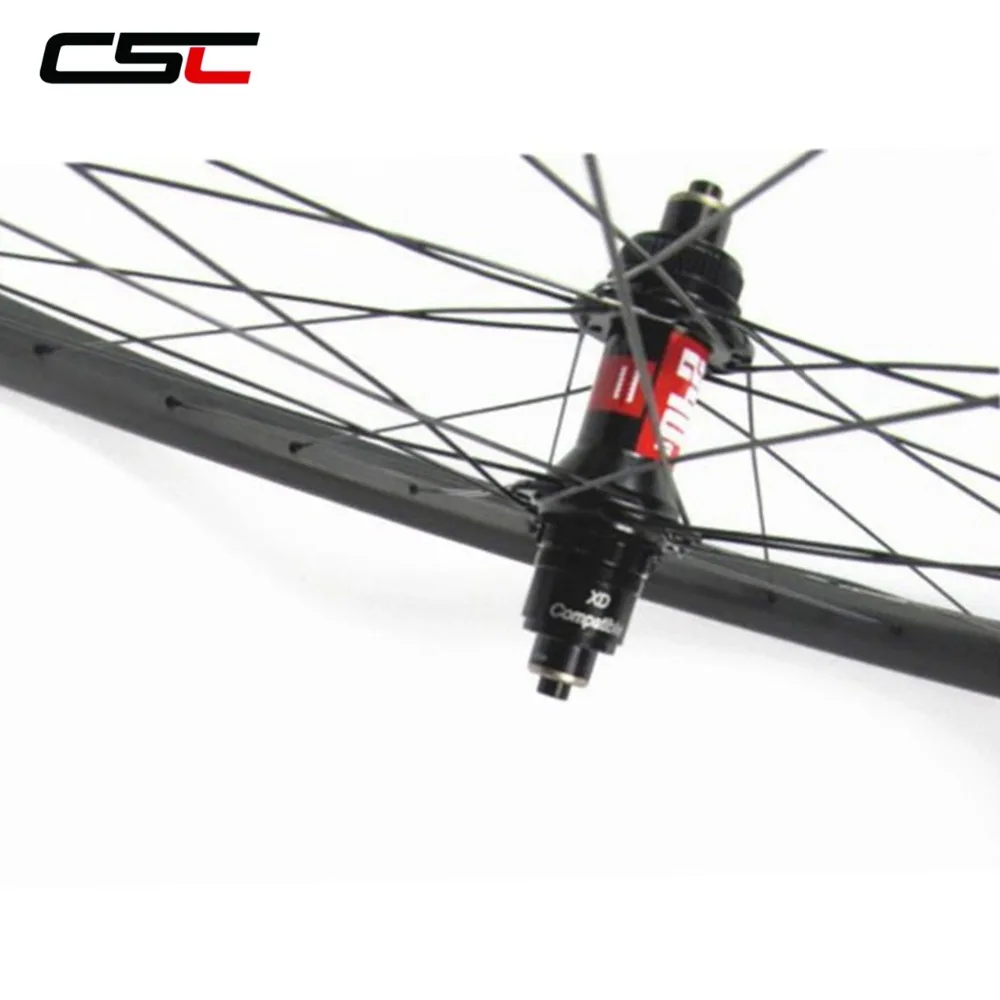 Clearance Superlight 1270g Mountain Bike Carbon Wheels 29er 30*22 Tubeless Asymmetric XC Race Hookless Bicycle Wheels 12