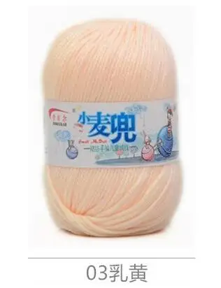 ZENGIA 1pc Knitting Yarn Crochet Thread for Knitting Nanometer Protein Velvet Eco-friendly Soft Yarns for Baby Cloth 50g/Ball - Цвет: 3