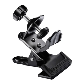 

Multi-function Tripod Camera Clip Clamp Flash Holder Mount with 360 Swivel for SLR DSLR Camera Photography Studio Backdrop