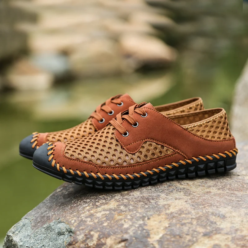 

Hemmyi 2018 Summer breathable mesh shoes mens casual shoes male adult Slip on brand fashion summer shoes man soft comfortable