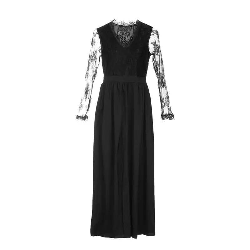 Meihuida для отдыха весна лето женское кружевное вечернее свадебное бальное платье горячая Распродажа юбок формальная Вечеринка Коктейльная длинная юбка для девочек - Цвет: Черный