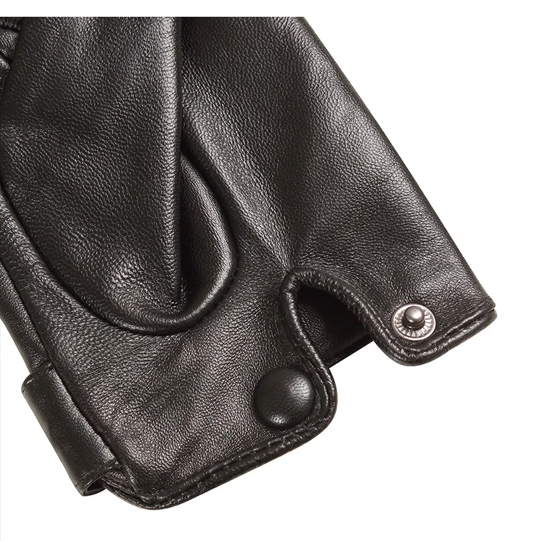 SHOUHOU 2018 новые женские кожаные перчатки из натуральной кожи перчатки Модные женские сенсорные перчатки для девочек черные перчатки для