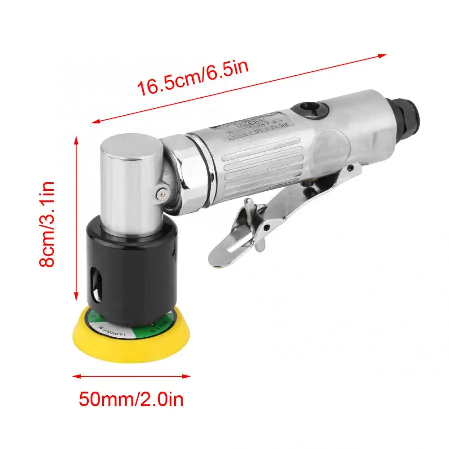 2 дюйма Орбитальная Sander авиация 15000 об/мин пневматический полировщик ручной шлифовальный инструмент мини воздушный шлифовальный диск из алюминия
