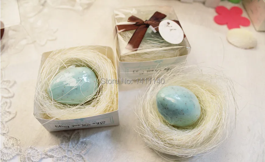 Два цвета на выбор Ароматические невесты яйцо Мыло свадебные подарки пользу Baby Shower сувениры для вечеринок