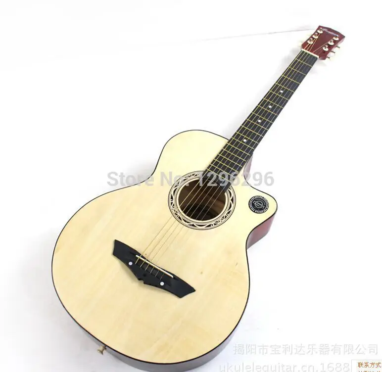 

free shipping Guitar, 38 inches log lubricious length 98 cm acoustic guitar