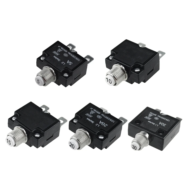 

Overload Protector Push Button Switch 5A/10A/15A/20A/30A Marine Boat