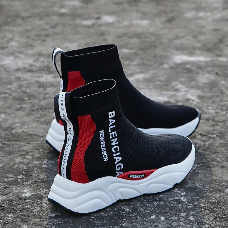 Femmes Et Lettres Chaussures De Blue Plates Bas Couples Sport Imprimé Chaussures Hommes Bottes Élastique red pRxtY