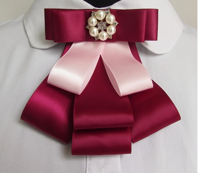 Buy Women/Men Brooch Pins Big Ribbon Bowknot Elastic