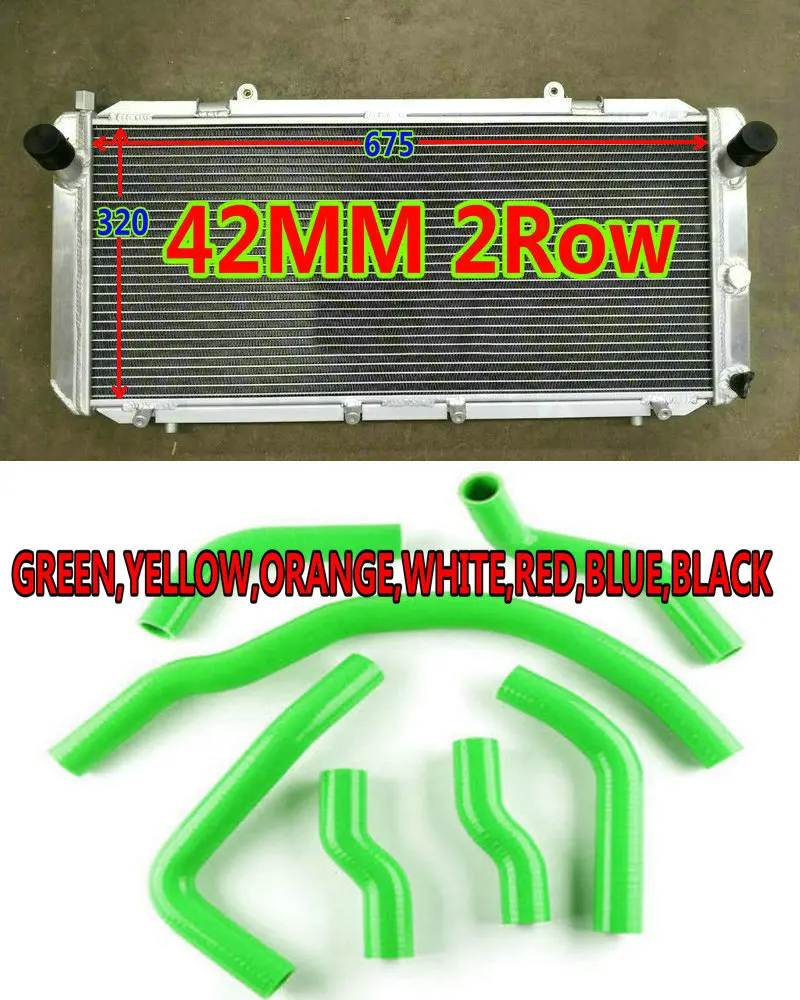 Алюминиевый радиатор для Toyota MR2 MK2 SW20 W20 REV1 REV2 REV3 3SGTE 2.0L Turbo 2.2L база I4 NA 1989-1999 MT+ Силиконовые вентиляторы шлангов