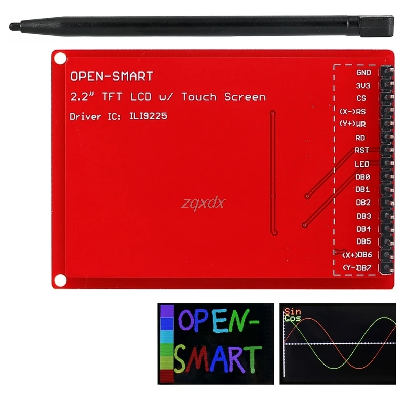 2," TFT lcd сенсорный экран коммутационная плата модуль с сенсорной ручкой и Прямая поставка