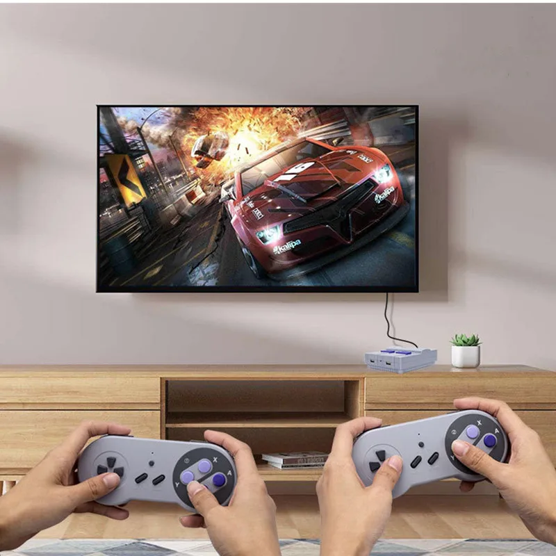 Мини Портативная ТВ и HDMI видео игровая консоль двойной 2 4G беспроводной игровой