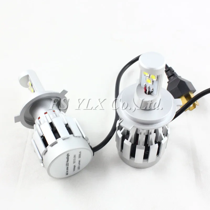 

Hi-Lo Beam H4 LED Headlight 12V 60W 6000LM Car Auto Front Fog Light Bulb Headlamp 6000K DRL Driving Headlights