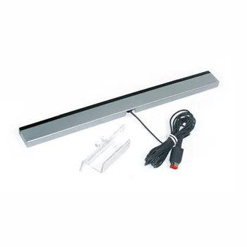 

100% Compatible Infrared Ray Inductor Wired Remote motion Sensor Bar Receiver+Stand Holder For Nintendo Wii Console Controller