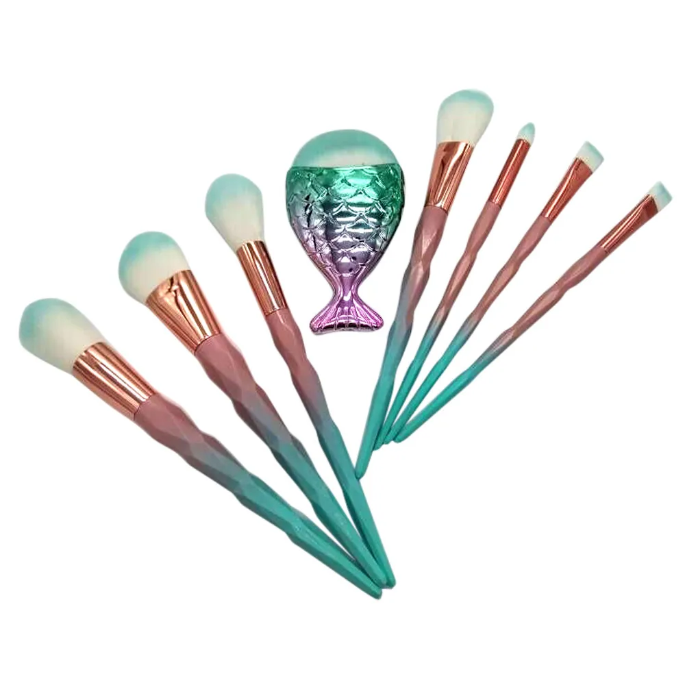 8PCS Make Up Foundation Eyebrow Eyeliner Blush Cosmetic Concealer Brushes F714 | Красота и здоровье