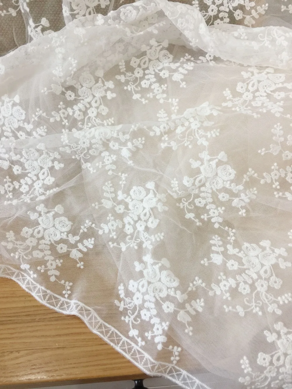 wedding lace fabric by the yard