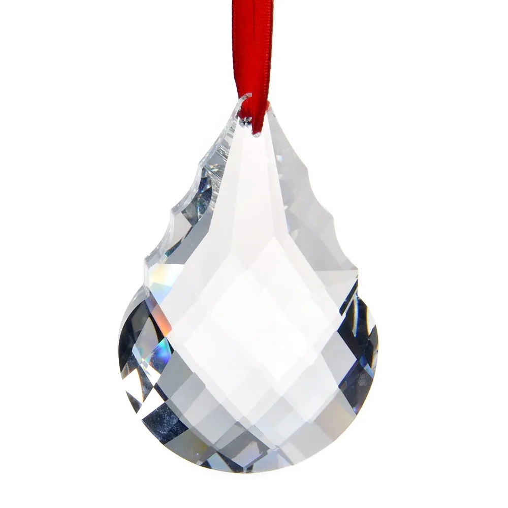 2 шт./лот 76 мм Хрустальная стеклянная подвеска для люстры хрустальные призматические капли для стеклянной люстры подвесные аксессуары для домашнего декора орнамент