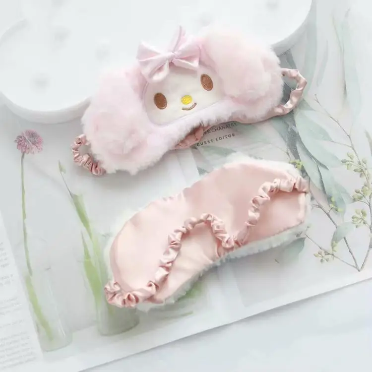 1 шт. японская Милая мультяшная маска для сна cinnamoroll my melody cinamoroll, плюшевая маска для сна, маска для глаз для сна, для путешествий