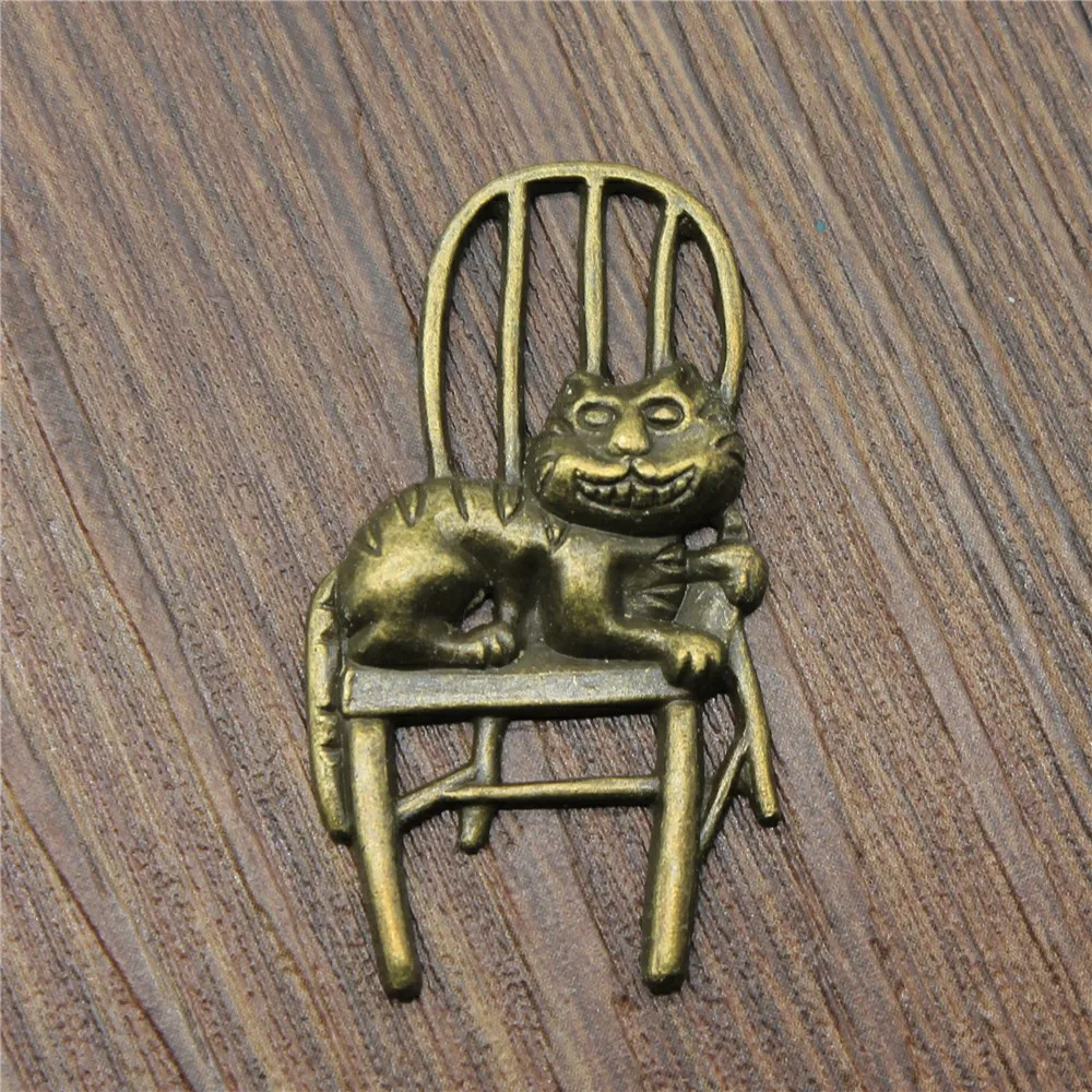 Cat On The Chair Pendant Charms Diy Jewelry Making Jewelry Finding 10pcs Antique Bronze Color 1.6x0.9 inch (40x22mm) Cat On The Chair Pendant Charms Diy Jewelry Making Jewelry Finding 10pcs Antique Bronze Color 1.6x0.9 inch (40x22mm)