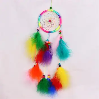 

Feathers Flying Wind Chimes Dream Catcher Handmade Gifts Dreamcatcher Home Bedroom Wall Hanging Decoration