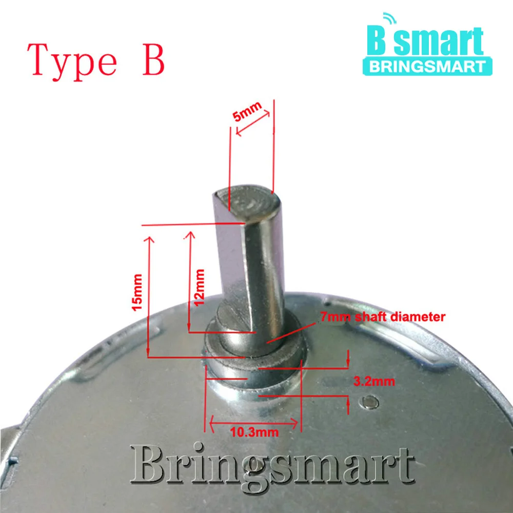 

Bringsmart BLDC Motor DC Micro Motor 5V 6V 9V 12V 24V Brushless Motor Adjusted Speed For Home Appliance JS-50B 4 Type Sharft