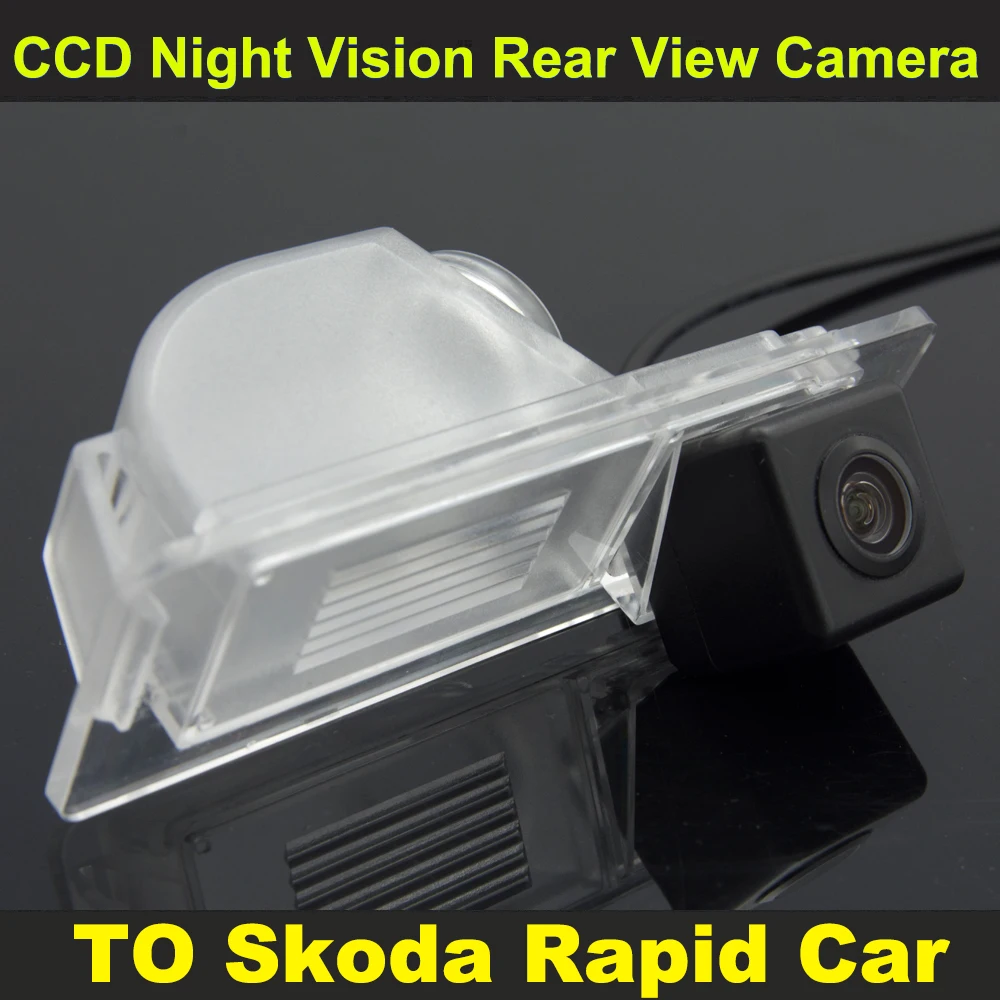 Автомобильная камера заднего вида с ночным видением CCD для Skoda Rapid|car rear view reverse|car