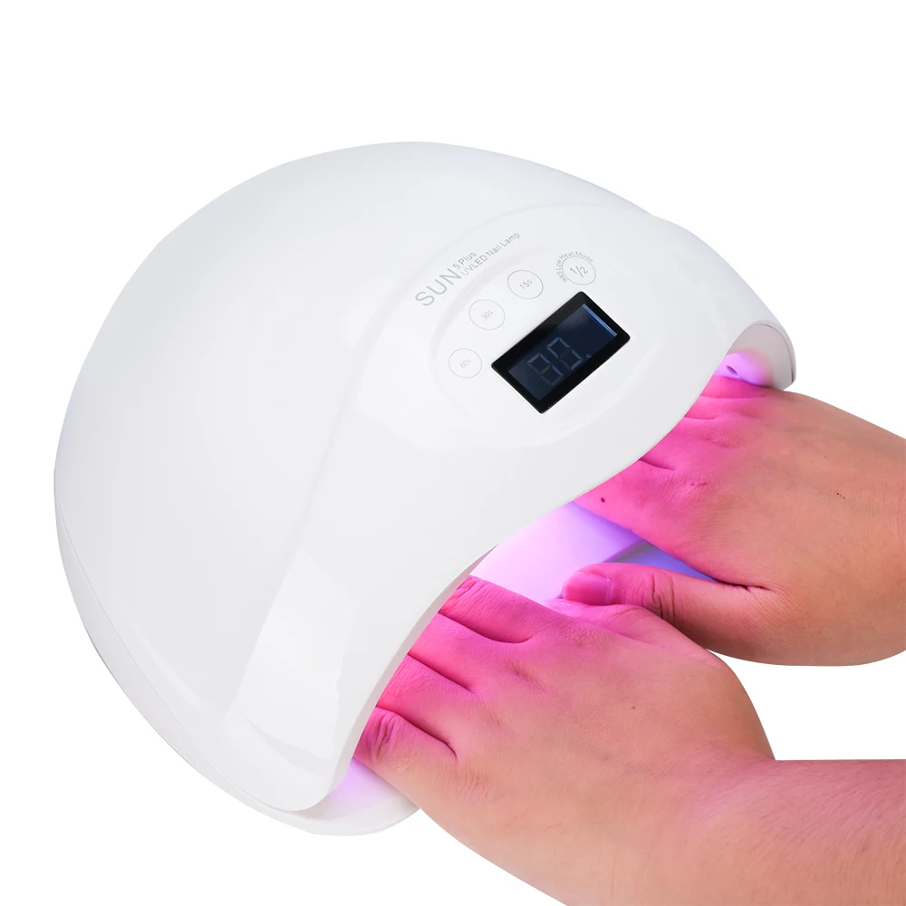 YingJia 48W Sun5plus Red Light Skin Care Whitening Professional LED UV Nail Lamp Nail Light Nail