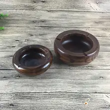 Модный подарок пепельница для сигарет, круглая 4 пепельница для сигар, деревянная пепельница, держатель для украшения дома и офиса