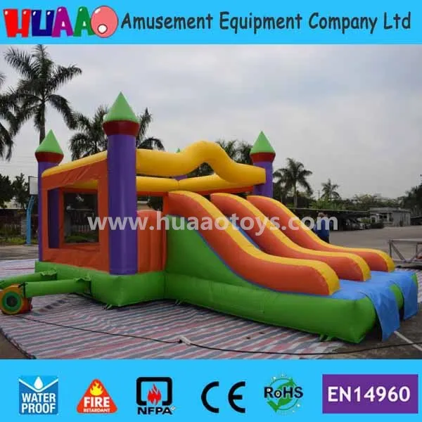 

Double Lane Slide Inflatable Bouncer Castle with Free CE blower+repair kit