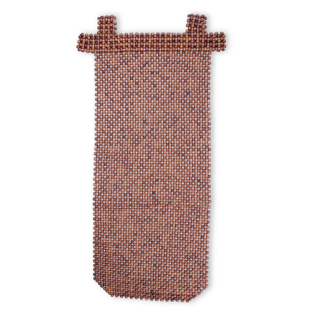Natural Wood Bead Seat Cover Massage Cool Cushion for Car Truck Van Office Chair   (5)