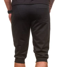 Новое поступление, летние мужские шорты, одноцветные Спортивные Повседневные Капри