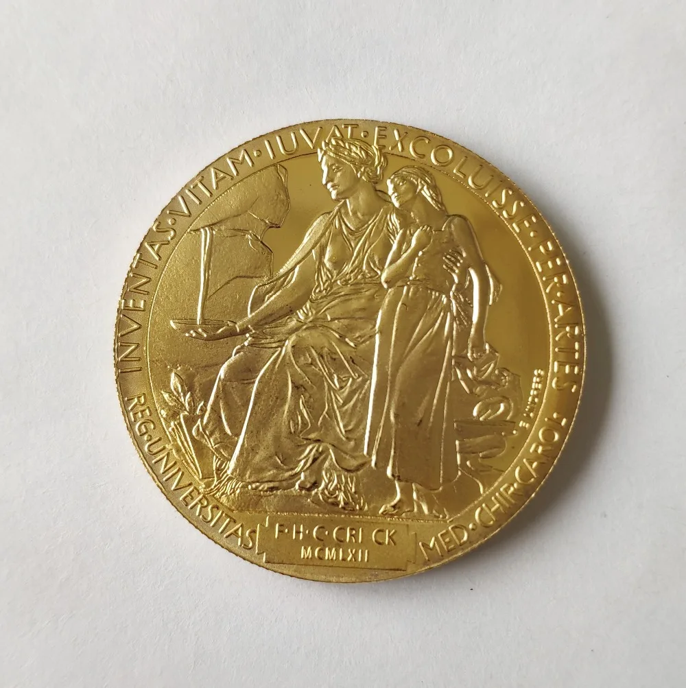 Nobel Prize in Physiology Medicine Lenin gold plated Nobel Head Portrait Coin (2)