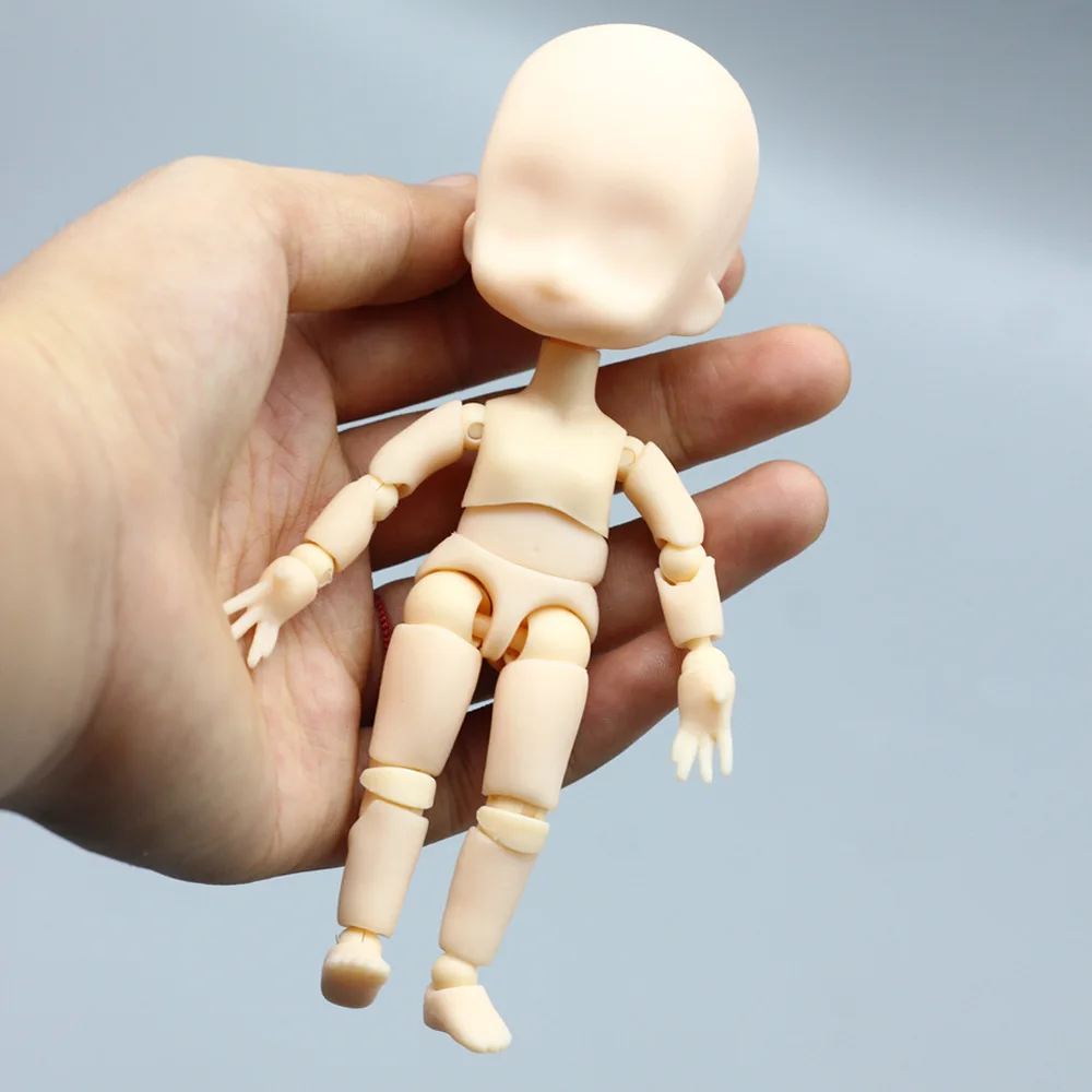 OB11 11 см 1/12 Bjd кукла Обнаженная тело подвижный шарнирный Макияж DIY голые лица кукла Мода подарок игрушки для девочек кукла