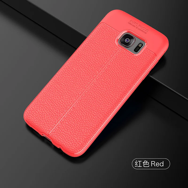 litchi leather silicone case samsung s7 edge (17)