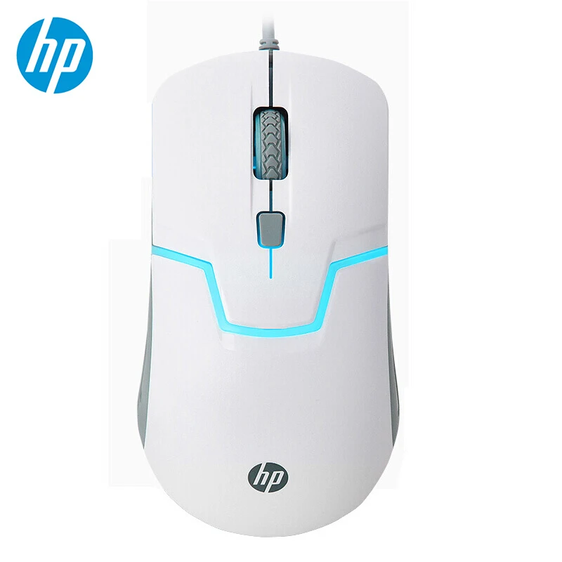 Проводная Оптическая USB игровая мышь HP M100 1600DPI подключаемый светильник вес для