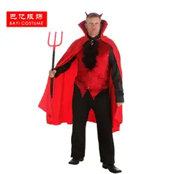 Ирек Горячая Делюкс костюм дьявола демон костюм на Хэллоуин костюм для взрослых и детей Карнавальный костюм для карнавала вечерние
