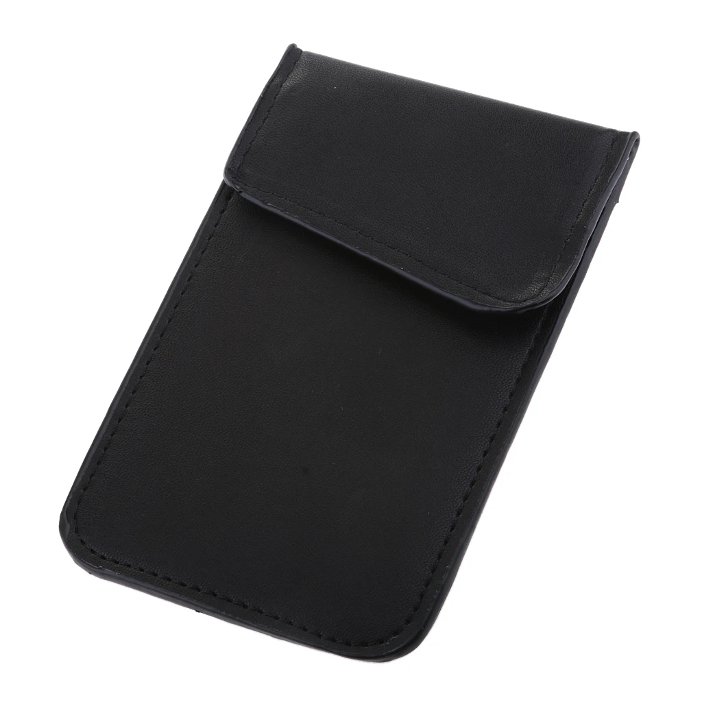 Premium Signal Blocker Pouch Case, Key Entry Fob Guard Signal Blocking Pocket For Car Key, Credit Card Black