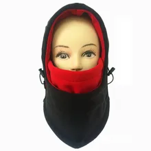 Двухслойные толстые Кепки тёплая Зимняя Маска-шляпа ветронепроницаемая шапка Для мужчин Для женщин Шапки в римском стиле утепленная Флисовая Балаклава шапка W5