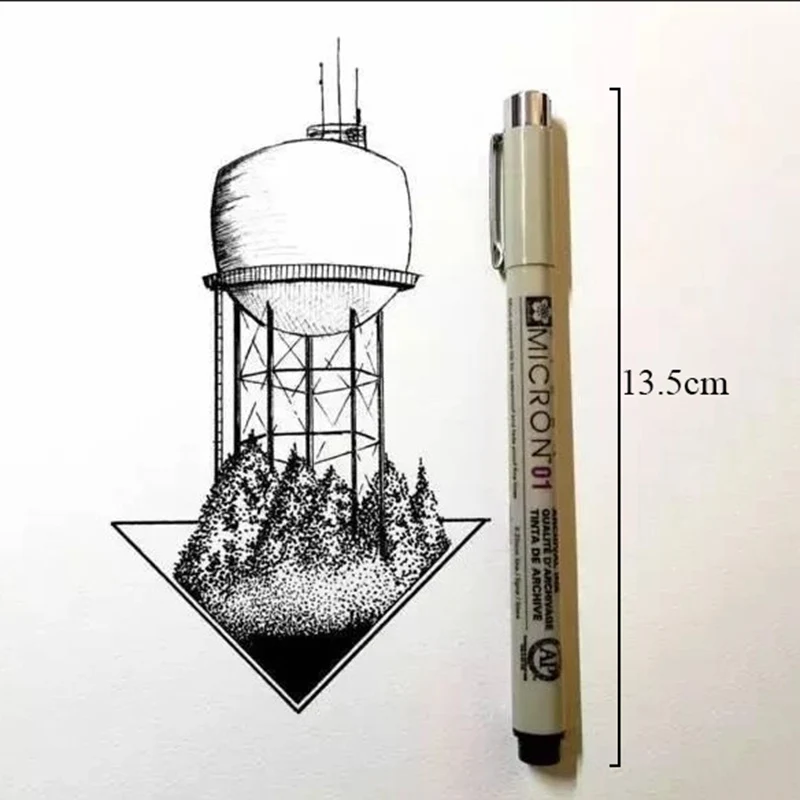 Фломастеры на водной основе чертежный вкладыш ручка Несколько размеры Fineliner ручки для Аниме комиксов эскизов художественные канцелярские